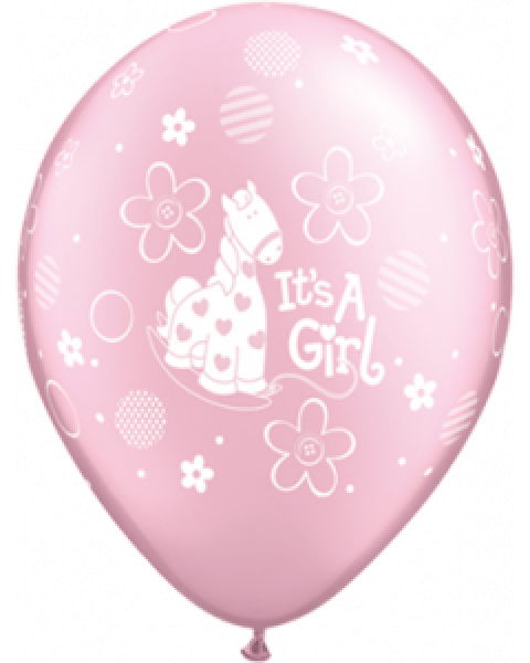 Latexballon It's a Girl rosa